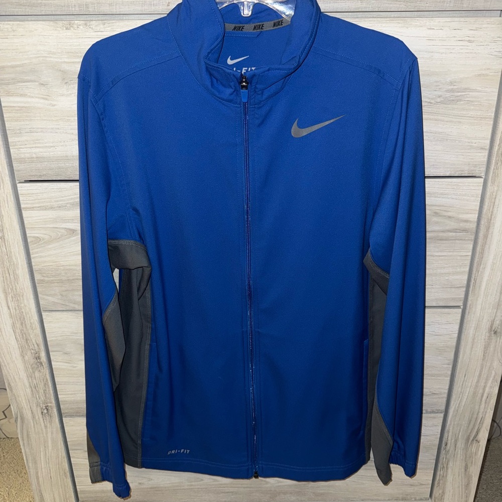 Nike Men's Performance Jacket in Blue and Gray